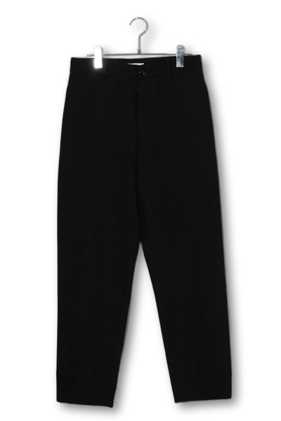 【中古】2023AW ATON エイ英トン BACK SATIN STANDARD PANTS うしろ側繻子 標準尺度ズボン下 00 BLACK 黒いこと PR.AG.SW.0001 /● メンズ 【ベクター 古着】 260502
