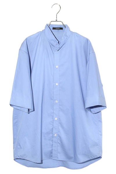 【中古】CINOH チノ S/S SHIRT 半袖 ダンス楽隊色合い プルオーバー 46 BLUE 青色 22SST309 /◆ メンズ 【ベクター 古着】 260505