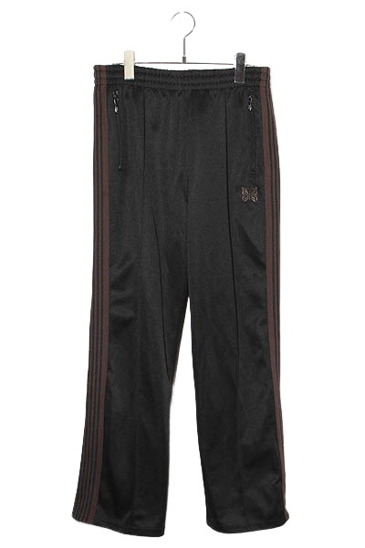 【中古】Needles ニードルス ニードルズ Track Pant - Poly Smooth 貨物自動車ズボン下 - 警察当局ヘアムース プルオーバー S BLACK 黒いこと PU273 /● メンズ 【ベクター 古着】 260515