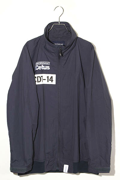 【中古】2022SS DESCENDANT ディセンダント UPWIND NYLON JACKET ロゴ アップウィンド ジップアップ ナイロン ジャケット ブルゾン 3 NAVY ネイビー 221BRDS-JKM01 /◆ メンズ 【ベクトル 古着】 260517｜ベクトル　新都リユース