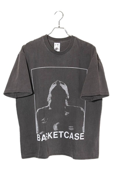 【中古】BASKETCASE GALLERY 提げ篭入れもの 美術館 AUGUST S/S TEE 半袖プルオーバー カットソー L Vintage BLACK ヴィンテージ 黒いこと /● メンズ 【ベクター 古着】 260521