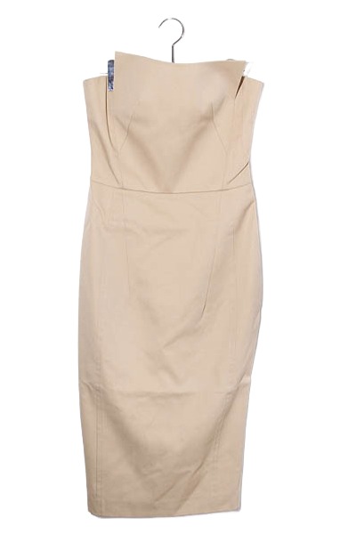 【中古】ESSENCEOFLUXURY エッセンスオブラグジュアリー Dress ドレス ワンピース 36 BEIGE ベージュ 32-109-11-080322 /◆ レディース 【ベクトル 古着】 260522|ベクトル 新都リユース