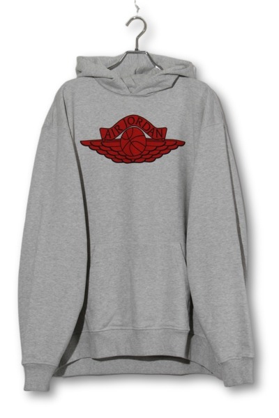 【中古】2026SS 未当て嵌める品 SAINTMICHAEL SAINT Mxxxxxx × JORDAN 仙マイケル ジョーダン M J SM FLC HOODIE ティーシャツパーカー L gray 薄墨色 FV4718-010 /● メンズ 【ベクター 古着】 260524