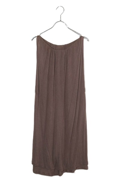【中古】Rick Owens リックオウエンス 絹地交ぜあわせる ノースリーブ 衣装 40 BROWN 赤銅色 RP7104 /◆☆ レディース 【ベクター 古着】 260528