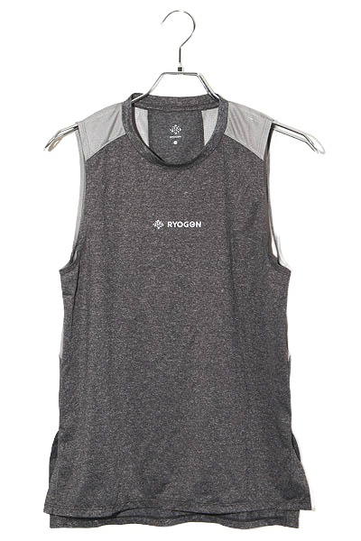 【中古】RYOGEN リョウゲン ONEDAY CORDURA SLEEVELESS ノースリーブ カットソー 貯蔵タンクいの一番 S BLACK 黒いこと /◆ メンズ 【ベクター 古着】 260529