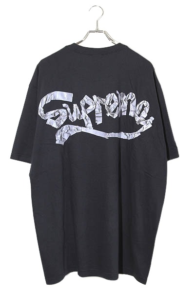 【中古】2025SS SUPREME シュプリーム Tape Tee 磁気テープ 半袖ティーシャツ カットソー XXL NAVY 米国海軍 /● メンズ 【ベクター 古着】 260602