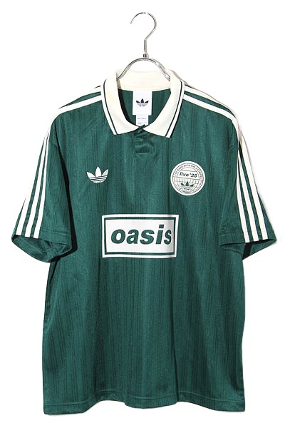 【中古】adidas originals × Oasis アディダスオリジナルス オアシス ツアージャカードジャージ 半袖 スポーツシャツ トップス S GREEＮ 緑であること KW6285 /◆ メンズ 【ベクター 古着】 260602