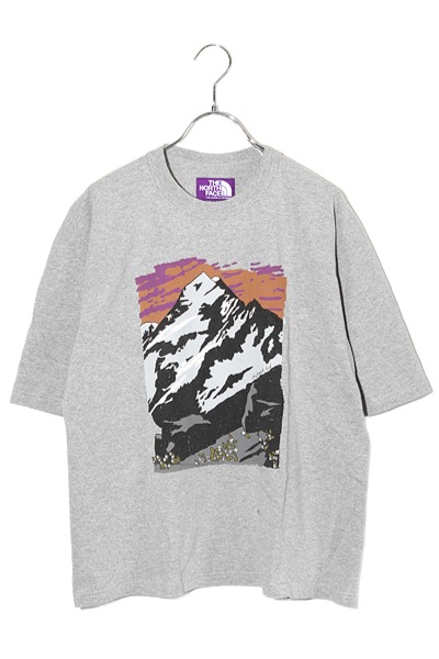 【中古】 THE NORTH FACE PURPLE LABEL × NOMA t.d. 北の方人間の顔 パープルレーベル ノーマティーディー 7薬局衡オンス Mountain Graphic Tee 半袖プルオーバー カットソー WM GREEN 緑であること N24FI041 /◆ レディース 【ベクター 古着】 260603