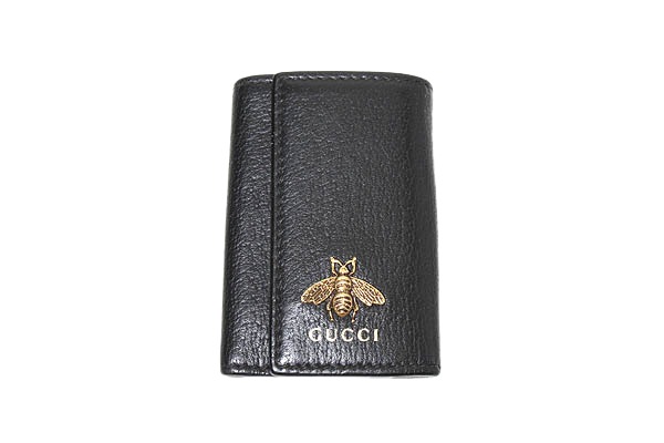 【中古】GUCCI グッチ 6連 アニマリエ  BEE ビー 手当たり容れもの BLACK 黒いこと 523633 /◆ メンズ レディース 【ベクター 古着】 260605