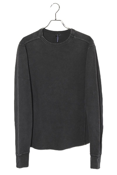 【中古】entire studio エンタイアスタジオ THERMAL LONG SLEEVE サーマル 長袖Tシャツ ロンT カットソー M WB/WASHEDBLACK ウォッシュドブラック ES2260 /◆ メンズ 【ベクトル 古着】 260702｜ベクトル　新都リユース