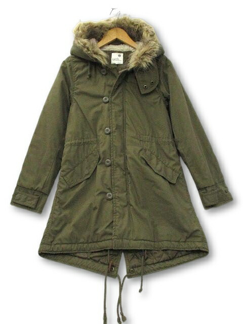 美品 DEUXIEME CLASSE M65 モッズコート ラビットファー 古着 楽天市場】【中古】モッズ コート ミディ丈 ライナー付 ボア