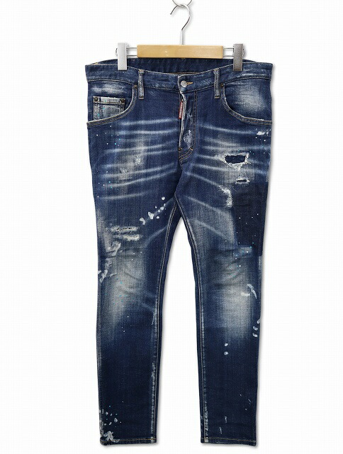 楽天市場】【中古】 DSQUARED2 (ディースクエアード) SKATER JEANS