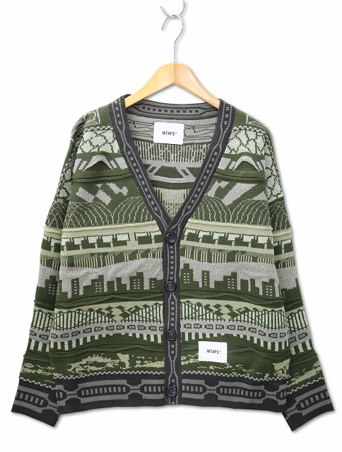 【中古】未当て嵌める品 ダブルタップス WTAPS 2024AW PALMER 813 / SWEATER / ACRYLIC ジャ差し固める 編み物 ジレー 02(M) OLIVE DRAB(オリーブドラブ) メンズ 【ベクター 古着】 250815