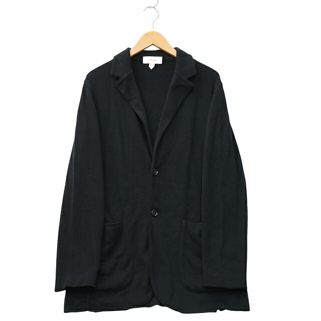 【中古】ラルディーニ LARDINI 2025SS シングルブレスト サイドベンツ ニット テーラードジャケット M BLACK ブラック ESLJM56 メンズ 【ベクトル 古着】 251003