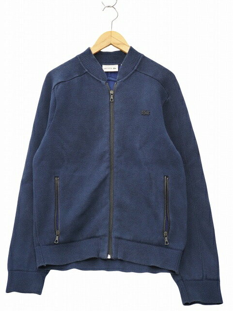 LACOSTEトラックジャケット LACOSTE ラコステ ショルダーパイピング鹿の子地トラック ジャケット