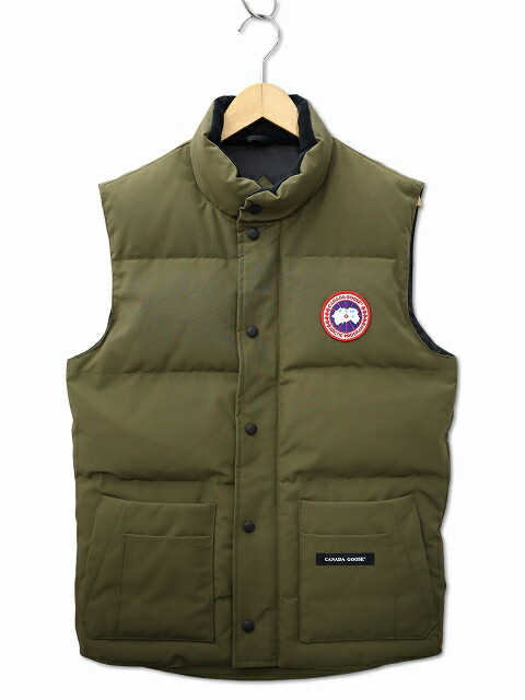 【中古】未使用品 カナダグース CANADA GOOSE 4154M Freestyle Crew Vest フリースタイル クルー ベスト ダウンベスト S KHAKI(カーキ) メンズ 【ベクトル 古着】 251118