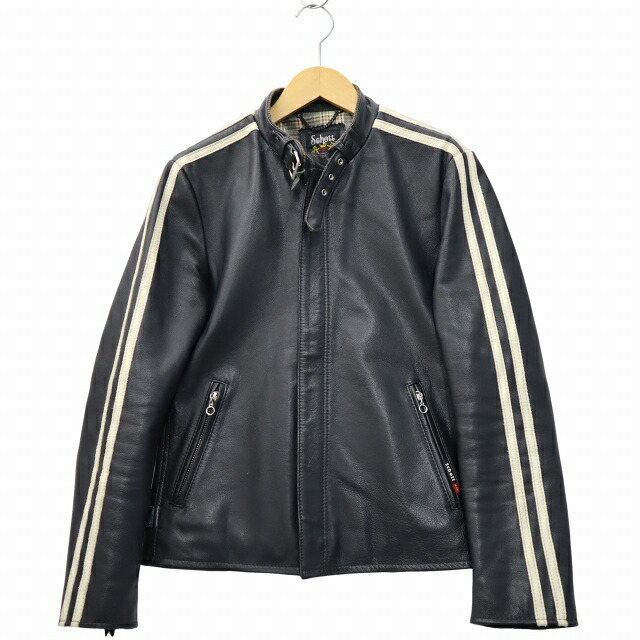 SCHOTT　ショット　L　クラッシックレーサー　シングルライダースジャケット 楽天市場】【Schott】ショットクラシックレーサー シングルライダース