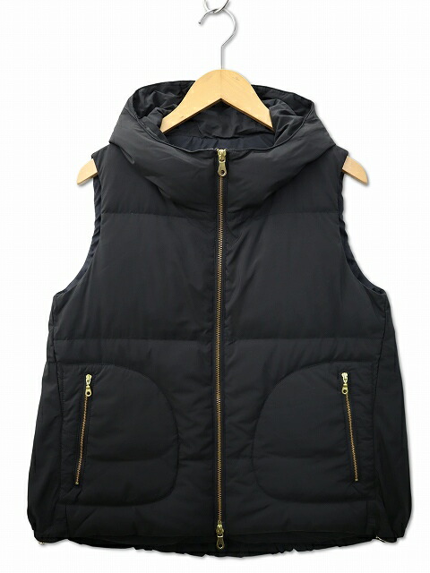 楽天市場】クーティー ウールブレンド ダウンベスト M ブラック系