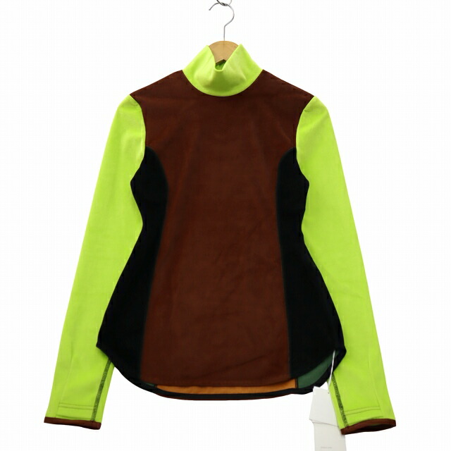 【中古】未当て嵌める品 マメクロゴウチ  Mame Kurogouchi Velour Jersey High Neck Top 天鵞絨 プルオーバー ハイネック いの一番 カットソー 1 BROWN 赤銅色 MM22FW JSO58 レディース 【ベクター 古着】 260104