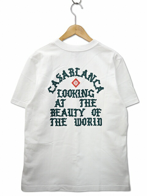 【中古】CASABLANCA カサブランカ 2025SS Beauty Of The World クルーネック プリント 半袖 Tシャツ S WHITE(ホワイト) メンズ 【ベクトル 古着】 260309