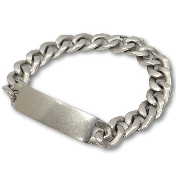 【中古】メゾンマルジェラ 11 Maison Margiela 11 925 IDプレート チェーン ブレスレット 6 SILVER(シルバー) メンズ 【ベクトル 古着】 260313