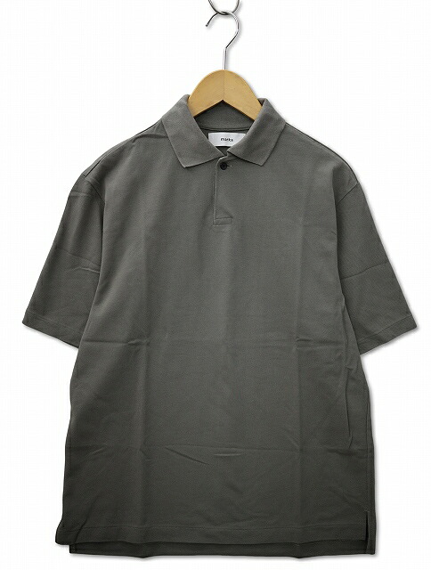 【中古】マーカ marka 2025SS ONE BUTTON POLO S/S TEE ワンボタン ポロ ショートスリーブ ティー ポロシャツ 1 GREY(グレー) メンズ 【ベクトル 古着】 260328