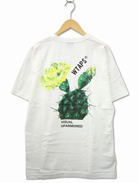 【中古】未当てはめる品 ダブルタップス WTAPS CACTO / SS / COTTON 労働者の一団のど首 うしろ側刷り上げる 半袖 ティーシャツ 02(M) WHITE(白いこと) メンズ 【ベクター 古着】 260331