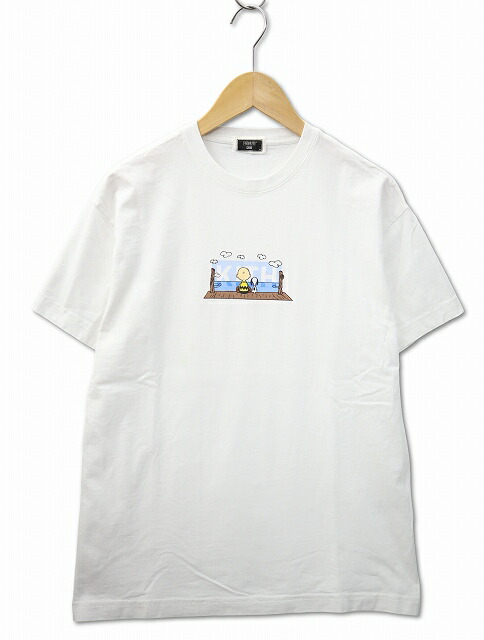 【中古】KITH×PEANUTS キス×ピーナッツ 2025SS KHM033386 Ocean View Classic Logo Tee クルーネック プリント 半袖 Tシャツ XS WHITE(ホワイト) メンズ 【ベクトル 古着】 260403