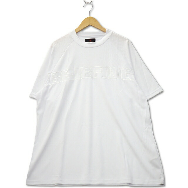 【中古】ブリーフィング BRIEFING BIG BEAT MOCK NECK RELAXED FIT ビッグ音楽的リズム モックネック 伸び伸びする相応う カットソー XL WHITE 白いこと BRG241M38 メンズ 【ベクター 古着】 260410