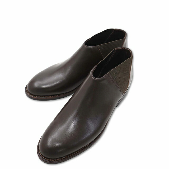 【中古】未当て嵌める品 ビューティフルシューズ BEAUTIFUL SHOES MIDDLECUT SIDEGORE 片方ゴア なめし革シューズ 茶 23.0糎  レディース 【ベクター 古着】 260410