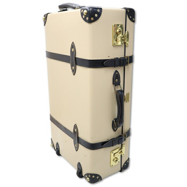 【中古】グローブトロッター GLOBE TROTTER for SHIPS 別注 キャリーケース サファリ リバティプリント ラージ スーツケース ECRU エクリュ レディース 【ベクトル 古着】 260413