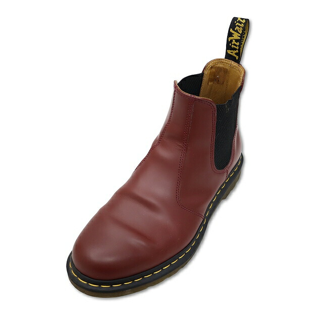 【中古】ドクターマーチン DR.MARTENS 2976 スムースレザー サイドゴア チェルシーブーツ 10(UK) CHERRY RED(チェリーレッド) メンズ 【ベクトル 古着】 260420