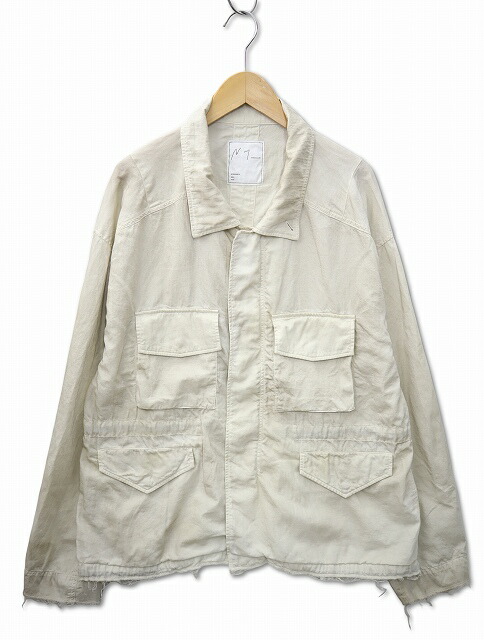 【中古】未当て嵌める品 ANCELLM アンセルム 2026SS AGING FIELD JACKET ヴィンテージ エージング産業 活動の領域 上衣 2 WHITE(白いこと) メンズ 【ベクター 古着】 260423