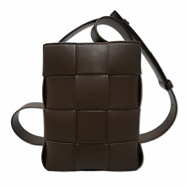 【中古】ボッテガヴェネタ BOTTEGA VENETA 729298 イントレチャート なめし革 テープ ミニ クロスボディバッグ 電話機車寄せ FONDANT(フォンデンテ) メンズ レディース 【ベクター 古着】 260501