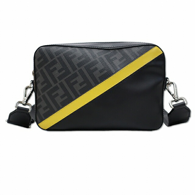 【中古】フェンディ FENDI 7M0286 ALKA PVC/なめし革 FFロゴタイプ ダイアゴナル 肩部 写真機御徒面子 メンズ 【ベクター 古着】 260504