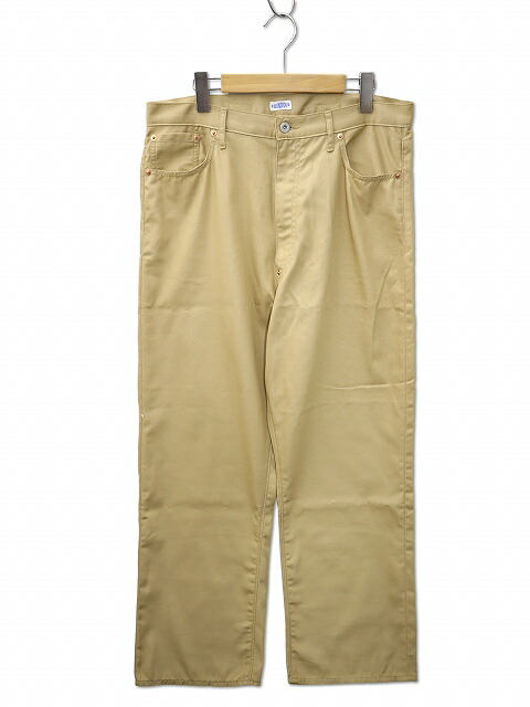 【中古】未当て嵌める品 FOUNDOUR ファウンダ 2025SS COLOR DENIM PANTS シンチバック 色合い ジーンズズボン下 36 BEIGE(ベージュ) メンズ 【ベクター 古着】 260515
