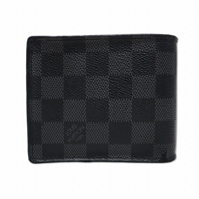 【中古】ルイヴィトン LOUIS VUITTON N63336 ダミエ・グラフィット ポルトフォイユ・マルコ NM 二つ折り 紙入れ ウォレット メンズ 【ベクター 古着】 260517