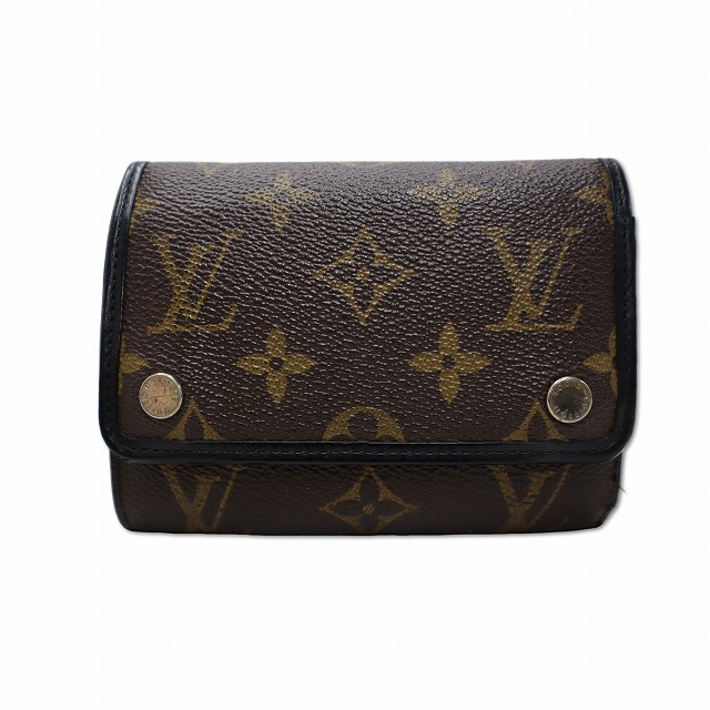 【中古】ルイヴィトン LOUIS VUITTON M60167 モノグラム・マカサー ポルトフォイユ・コンパクト ウォレットチェーン 紙入れ メンズ 【ベクター 古着】 260524