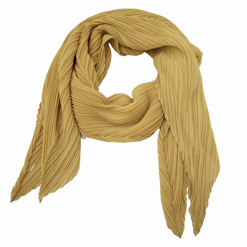 【中古】筋目プリーズ PLEATS PLEASE 筋目 袈裟 MUSTARDYELLOW(洋芥子黄色) レディース 【ベクター 古着】 260604