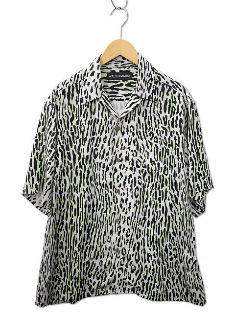 【中古】ワコマリア WACKO MARIA 2025SS HAWAIIAN SHIRT S/S (TYPE-6) レオパード柄 半袖 ハワイアン プルオーバー M GRAY(薄墨色) メンズ 【ベクター 古着】 260606
