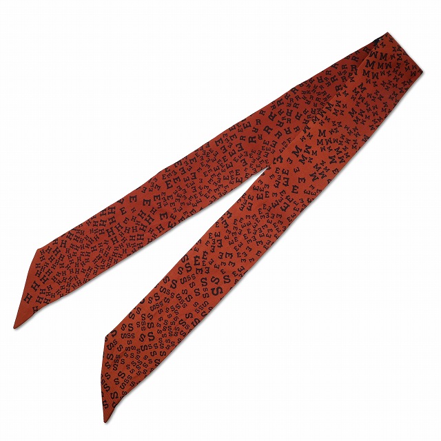 【中古】エルメス HERMES 地絹100％ ロゴタイプ 英字 グラフィック ツイロバート・エドワード・リー レディース 【ベクター 古着】 260606