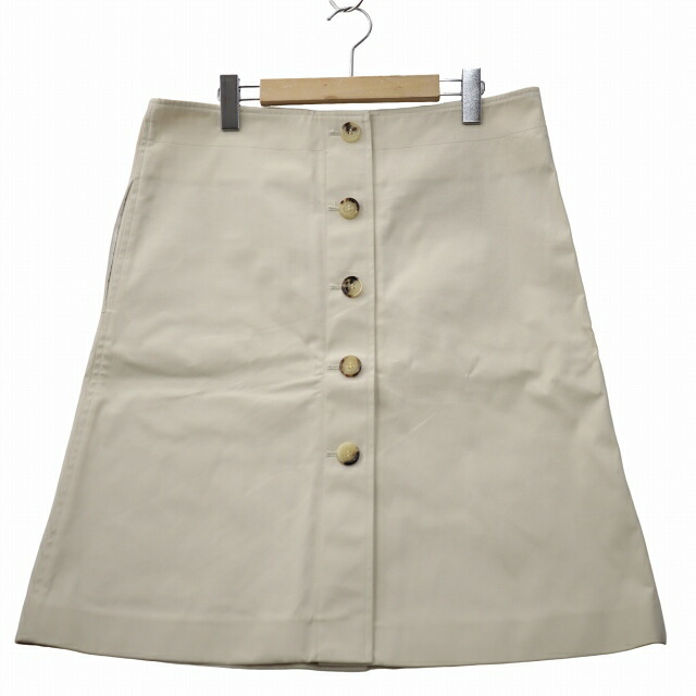【中古】ボッテガヴェネタ BOTTEGA VENETA 名取り草引きあげる 台形 スコート 40 BEIGE ベージュ 571964 レディース 【ベクター 古着】 260607
