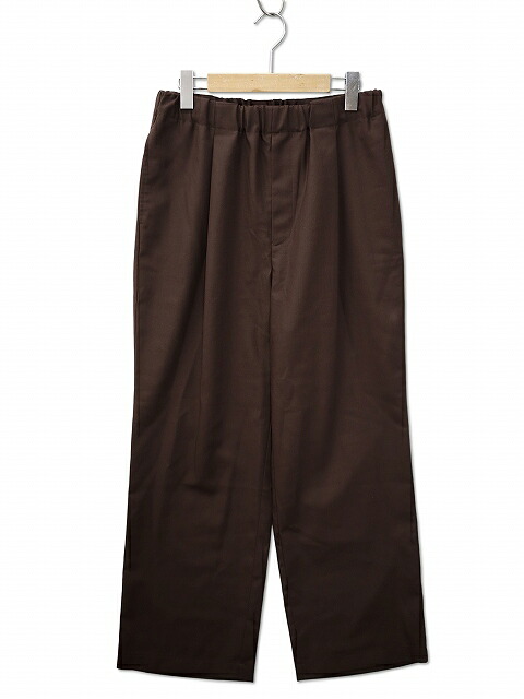 【中古】WEWILL ウィーウィル PAJAMA TROUSERS パジャマ トラウザーズ イージー ワイド テーパード パンツ 1 BROWN(ブラウン) メンズ 【ベクトル 古着】 260613｜ベクトル　新都リユース