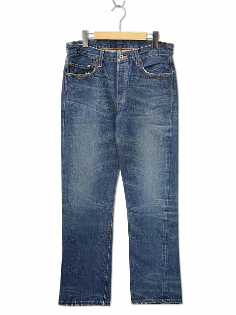 【中古】未使用品 リーバイスプレミアム Levis PReMIUM 501 04501-2828 USA製 00's ヴィンテージ USED加工 セルビッチ ストレート デニムパンツ W34 USED BLUE(ユーズドブルー) メンズ 【ベクトル 古着】 260615|ベクトル 新都リユース