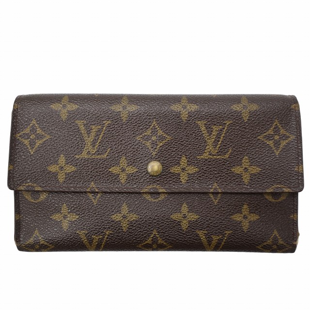 【中古】ルイヴィトン LOUIS VUITTON ポルトトレゾール インターナショナル モノグラム 三つ折り 財布 ロングウォレット M61215 メンズ 【ベクトル 古着】 260707｜ベクトル　新都リユース