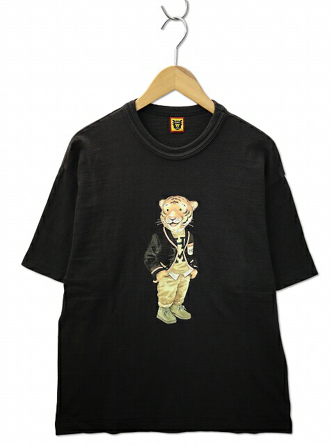 【中古】ヒューマンメイド HUMAN MADE HM28TE005 GRAPHIC T-SHIRT #4 クルーネック グラフィック プリント 半袖 Tシャツ L BLACK(ブラック) メンズ 【ベクトル 古着】 260709｜ベクトル　新都リユース
