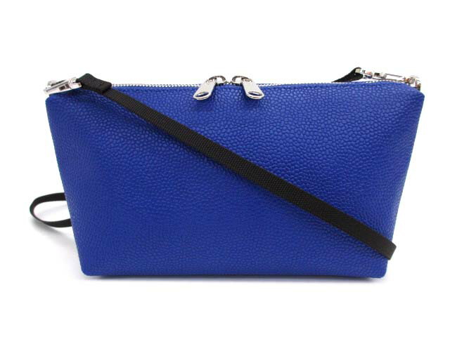 クレッシェンド 目地染め クロコダイルレザー フラップ ショルダーバッグ