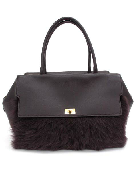 【中古】アニヤハインドマーチ ANYA HINDMARCH 24AW シートン トップハンドル トートバッグ シアリング レディース 【ベクトル 古着】 250612
