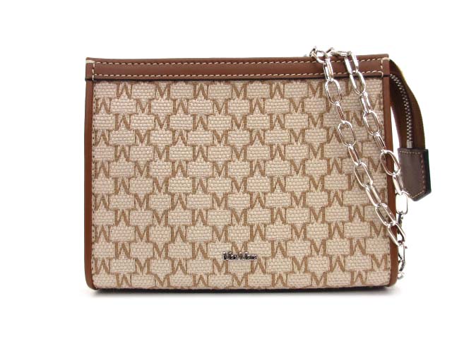 【中古】マックスマーラ MAX MARA 25SS コットンジャガード エクストラスモールポーチ MMTROUSSES ショルダーバッグ クラッチバッグ レディース 【ベクトル 古着】 250927