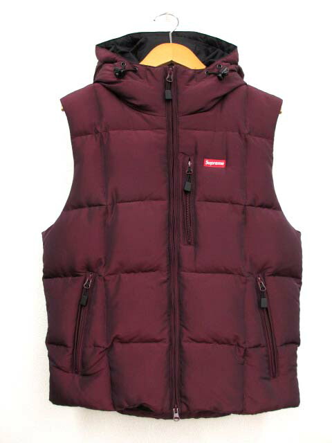 Supreme フード付きダウンベスト ブラック Supreme シュプリーム ダウンベスト フーディ 黒 Puffy Vest